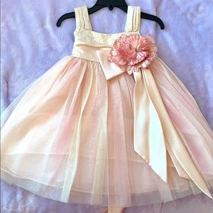 Girls Rose Gold Formal Dress